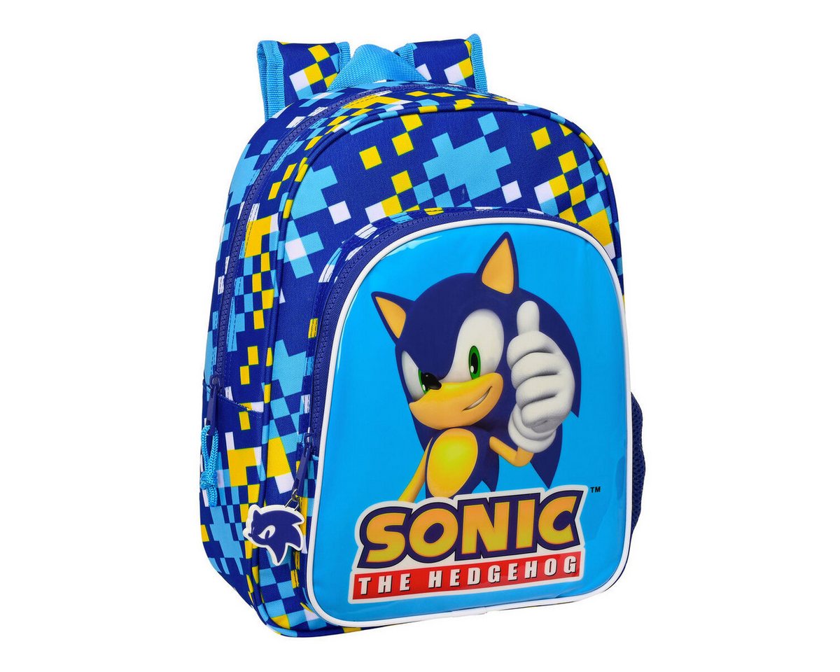 Sonic Schulrucksack, Schulrucksack Sonic Speed 26 x 34 x 11 cm Blau von Sonic