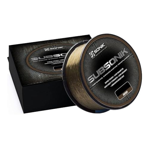 Sonik SubSonik Brown Carp Mono Schnur, 1200 m, 8,2 kg Sonik SubSonik Brown Carp Mono Schnur, 1200 m, 8,2 kg von Sonik Sports