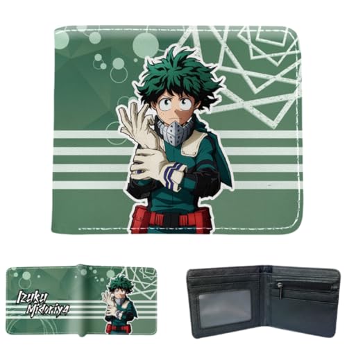 Sonsoke Bakugou Katsuki Midoriya Izuku Anime Herren-Geldbörse, zweifach gefaltet, Ausweis, Kreditkarte, Mehrzweckgeldbörse für Männer und Frauen, Geschenk, Cosprey, mehrfarbig, L, Modern von Sonsoke