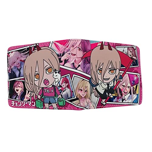 Sonsoke Denji Makima Anime Herren-Brieftasche, zweifach gefaltet, Ausweis, Kreditkarte, Mehrzweckgeldbörse für Männer und Frauen, Geschenk, Cosprey, mehrfarbig, L, Modern von Sonsoke