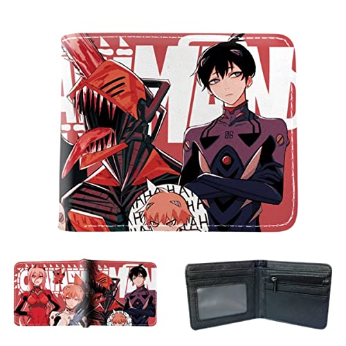 Sonsoke Denji Makima Anime Herren-Brieftasche, zweifach gefaltet, Ausweis, Kreditkarte, Mehrzweckgeldbörse für Männer und Frauen, Geschenk, Cosprey, mehrfarbig, L, Modern von Sonsoke