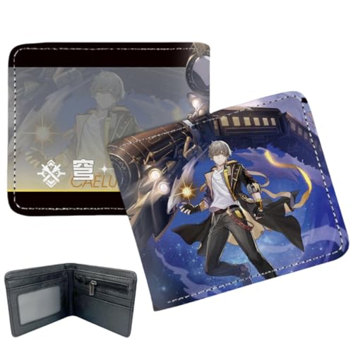 Sonsoke Kafka Anime Herren-Brieftasche, zweifach gefaltet, Ausweis, Kreditkarte, Mehrzweck-Geldbörse für Männer und Frauen, Geschenk Cosprey, mehrfarbig, L, Modern von Sonsoke