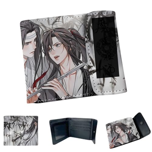 Sonsoke LAN Wangji Wei Wuxian Anime Herren Geldbörsen Bi-Fold Wallet ID Card Credit Card Multi Purpose Wallet für Männer und Frauen Geschenk Cosprey, mehrfarbig, L, Modern von Sonsoke