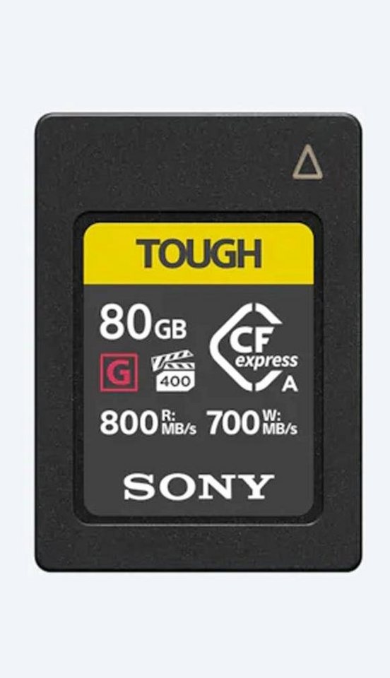 Sony CFexpress Typ A 80GB 800MBs / 700MBs Speicherkarte Sony CFexpress Typ A 80GB 800MBs / 700MBs Speicherkarte von Sony