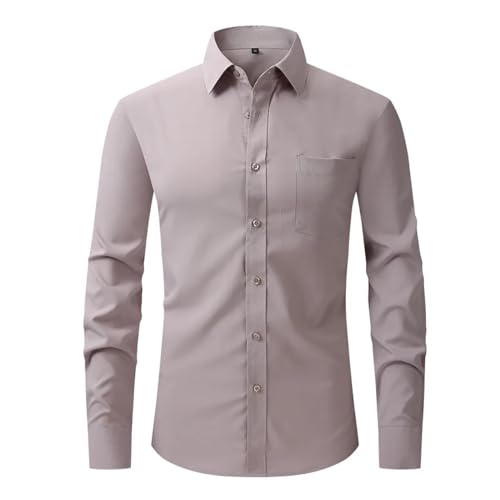 Men Men'S Shirts Herren Casual Shirt Dress Shirt Formal Business Long Sleeveherren Kleid Hemden Langarm Regular Fit Elastisches Hemd Für Männer Faltenfreies, Pflegeleichtes Formelles Freizeithemd Us von Sopodbacker