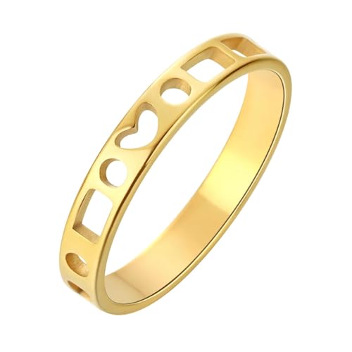 Rings Ring Ringe Damen Bijouterie Herren Vintage Stapelbarer Ring Für Frauen Männer Gold von Sopodbacker