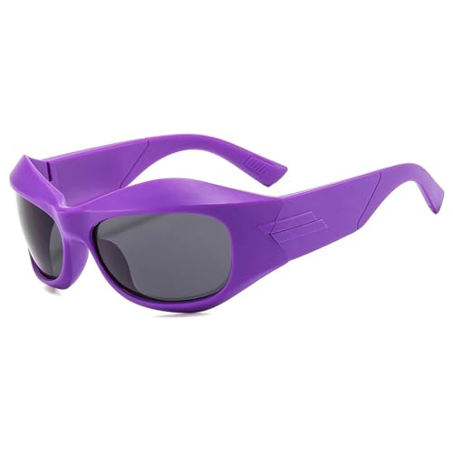 Sonnenbrille Herren Damen Unisex Sonnenbrille Damen Oversize Sport Männer Sportbrille Sonnenbrille Lila von Sopodbacker