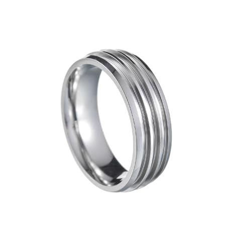 Sopodbacker Ring Ringe Damen Bijouterie Herren 8Mm Handgemachte Ringe Hochzeit Boho Punk Party Frauen Männer 10 090-2Silber von Sopodbacker