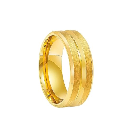 Sopodbacker Ring Ringe Damen Bijouterie Herren 8Mm Männer Ring Hochzeit Carbon Punk Zahnrad 6 Gold von Sopodbacker