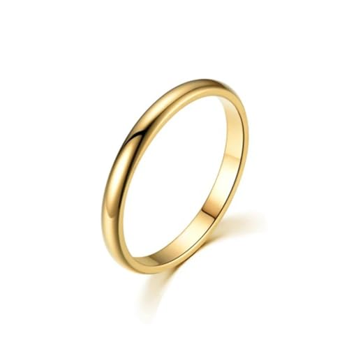 Sopodbacker Ring Ringe Damen Bijouterie Herren Paar Ring Einfache Finger Ringe Hochzeit Party Boho Frauen Männer Punk 12 Gold von Sopodbacker