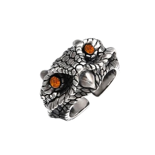 Sopodbacker Ring Ringe Damen Bijouterie Herren Retro Eule Ringe Männer Frauen Beliebte Einfache Tier Ring Hochzeit Bankett Ring Größenveränderbar Wn1107-13 von Sopodbacker