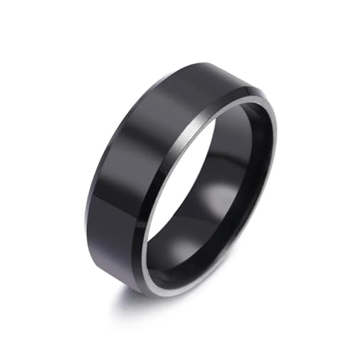 Sopodbacker Ring Ringe Damen Bijouterie Herren Ring Männer Frauen Hochzeit Boho Punk Party 7 8Mmschwarz von Sopodbacker