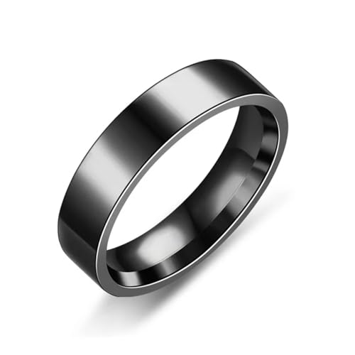 Sopodbacker Ring Ringe Damen Bijouterie Herren Ringe Frauen Eheringe Männer Boho Punk Party Breite 6Mm 9 Schwarz von Sopodbacker