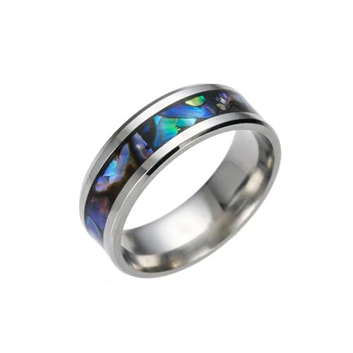 Sopodbacker Ring Ringe Damen Bijouterie Herren Ringe Frauen Verlobungsring Regenbogen Gewellt Hochzeit Party Punk Boho 9 Blau von Sopodbacker