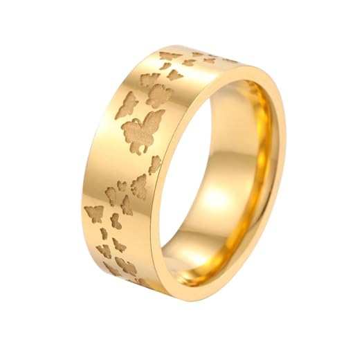 Sopodbacker Rings Ring Ringe Damen Bijouterie Herren Monarch Schmetterlingsring Für Sie Und Ihn Verlobung 9 Zoll Gold von Sopodbacker