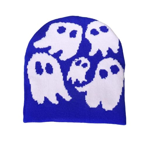 Sopodbacker Strickmützen Hüte Mützen Caps Beanie Gestrickte Mützen Mütze Warm Dicke Haube Mütze Party Blau von Sopodbacker