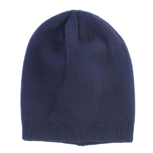 Sopodbacker Strickmützen Hüte Mützen Caps Beanie Mütze Baby Mütze Mütze Herbst Gestrickt Slouchy Mütze Mädchen Jungen Winter Skullies Hüte Kinder Marineblau von Sopodbacker