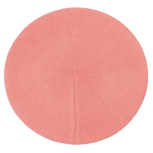 Sopodbacker Strickmützen Hüte Mützen Caps Beanie Mütze Baskenmütze Hut Causal Plain Strick Wolle Weiche Baskenmützen Gestrickte Künstler Mütze Hüte Rosa von Sopodbacker