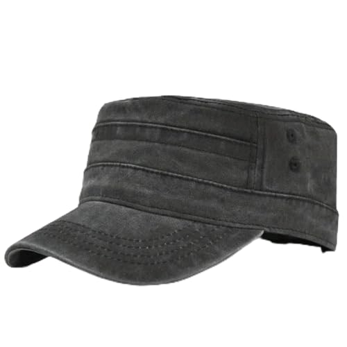 Sopodbacker Strickmützen Hüte Mützen Caps Beanie Mütze Casual Baumwolle Flacher Hut Verstellbarer Fischerhut Kappe Männer Frauen Vintage Schwarz von Sopodbacker