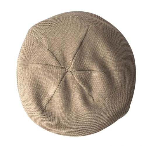 Sopodbacker Strickmützen Hüte Mützen Caps Beanie Mütze Frauen Frühling Herbst Baumwolle Flut Gestrickt Retro Baskenmützen Hut Weiblich Alle Abgestimmt Kappe Khaki von Sopodbacker