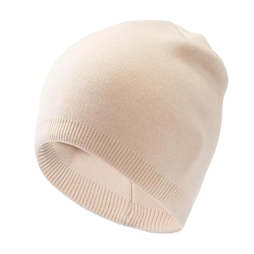 Sopodbacker Strickmützen Hüte Mützen Caps Beanie Mütze Große Größe Mützen Männlich Im Freien Hut Skifahren Strickmütze Dünne Hüte Männer Hiphop Skullies Beige von Sopodbacker