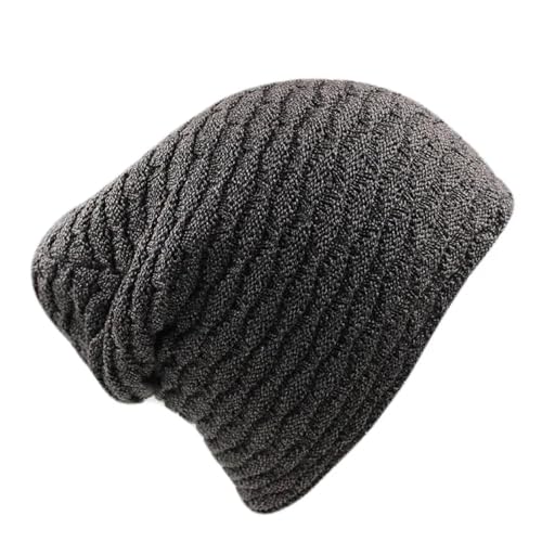 Sopodbacker Strickmützen Hüte Mützen Caps Beanie Mütze Männer Frauen Erwachsene Winter Dick Warm Skullies Mützen Weich Strickmütze Outdoor Hüte 54-62Cm Braun von Sopodbacker