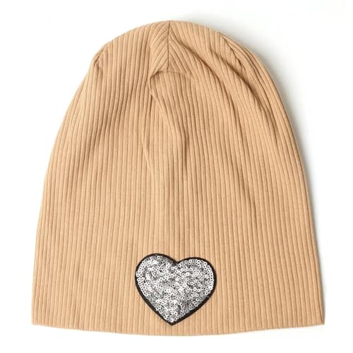 Sopodbacker Strickmützen Hüte Mützen Caps Beanie Mütze Mütze Frühling Baumwolle Gestrickt Slouchy Mützen Haube Weibliche Totenkopf Hüte Khaki-2 von Sopodbacker