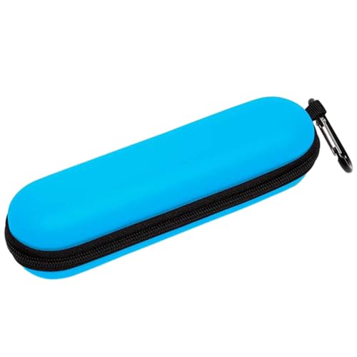 Sorrowso Kompakte schwarze Zahnbürstenabdeckung, praktischer Aufbewahrungsbehälter für Zahnbürsten, perfekt für Reisen und Camping, elektrische Zahnbürstentasche, blau von Sorrowso
