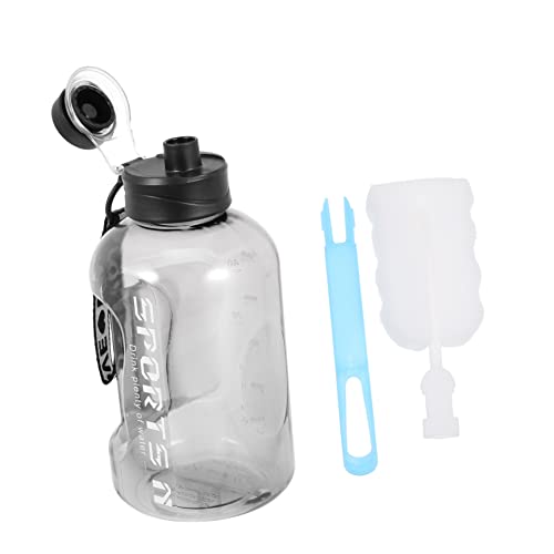 1 Satz Sportpokal wasserflasche Sport Fitness wasserflasche travelit Wärmer Saft wasserbecher Hydrokrug tragbare Wasserflasche großer Wasserbehälter Plastik Black Wiederverwendbar Sosoport von Sosoport