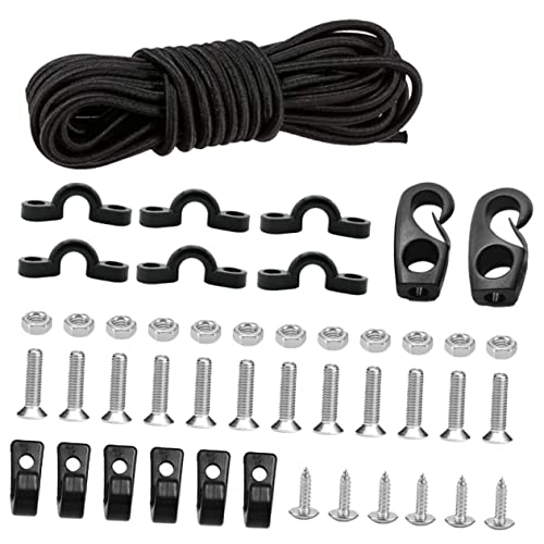 Sosoport 1 Satz Bungee-Cord-Kit Kajakschiene Bungee-Haken Boot-Bungee Kajak- -Kit Bungee-Cord mit Bungee-Cord-Enden abspanngummi slingbungee kajak reparaturset elastische Kordel Plastik von Sosoport