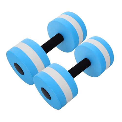 Sosoport 1 Satz Wasser Hanteln Schwimmtraining Wasserhanteln Wasser-dumbbells Aqua Fitness Zubehör Wassergewichte Für Poolgymnastik Aqua-fitness-schwimmgürtel Pool-gewichte Eva Sky-blue 2st von Sosoport