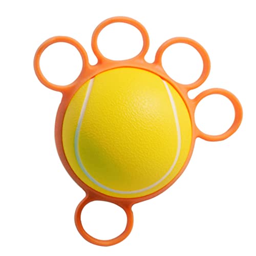 Sosoport 1 Stück Fünf Finger Griffballgriff Handtrainer Fingertrainer Handstärkungsmittel Griff Fingerkrafttrainer Finger Fitness Griff Finger Orange Ballabdeckung Ist Silikon von Sosoport