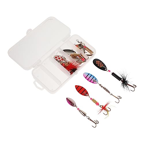 Sosoport 10St Paillettenköder Fischnetz Ausrüstung Angelgerät Zange Rigs Hechtköder bescherung Weihnachten Flicker Fishing Reel fischen zubehör Simulation von Fischködern Spinnerbait Metall von Sosoport