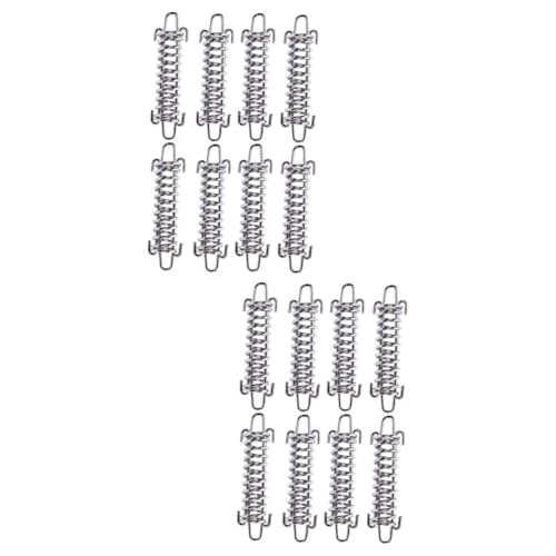 Sosoport 16 STK Federwindseilschnalle Zeltwindhaaks Zeltwindseil Zeltsturmstopper Seilschnalle aus hochfestem Stahl Zelt festziehen Clip Federn Zelte Federhakenschnalle Zelt Feste Schnalle von Sosoport