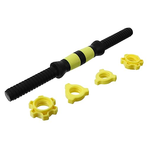 Sosoport 1Stk Hantelgriffstange Kreuzheben verstellbare Hantel Rolle handhaben Gewichtsstange handgrips fitness zughilfen fitness fitnesszubehör Fitnessgerät Langhantel- Abs Yellow von Sosoport