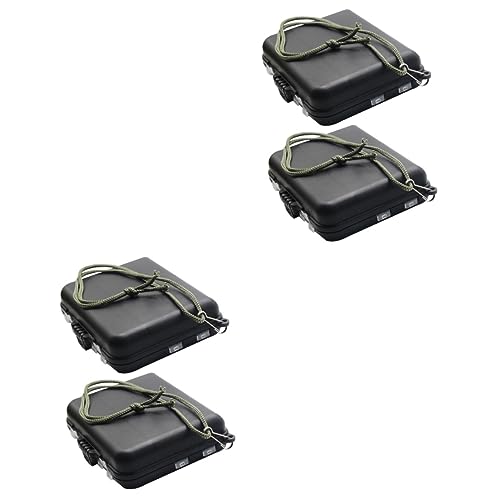 Sosoport 2 Sätze Angelzubehör Fisch Werkzeug Wasserdicht Bausatz Multi Angler Ausrüstung Köderbox Anglerbox Kästen Für Angelausrüstung Tragbare Kästen Für Angelgeräte PVC Black 2 Stück * 2 von Sosoport