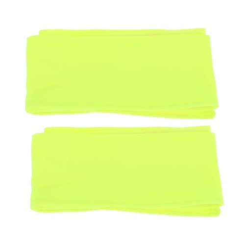 Sosoport 2St Sport Stirnband Yoga-Stirnbänder Haarband Stretch-Kopfwickel Haargummis laufstirnband haarbänder Sport Sport-Stirnband zum Binden Schweißband zum Sportbinden Polyester Yellow von Sosoport