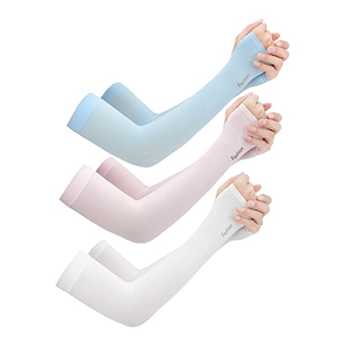 Sosoport 3 Paare Sonnenschutzhülle Wasserdicht Für Armgips Arm Ärmel Handgelenkschützer Ellenbogenbandage Für Damen Ellenbogenstütze Mesh-ärmel Sonnenärmel Armwärmer Armstulpen Männer von Sosoport