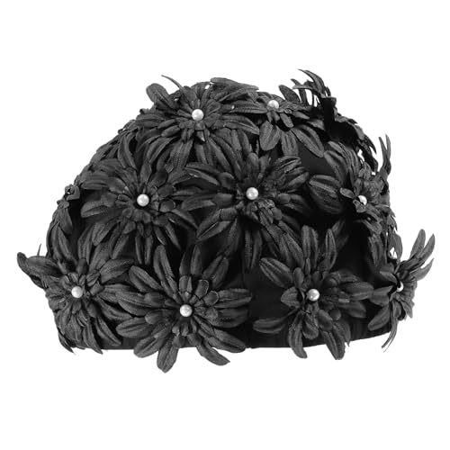 Sosoport 3St Badekappe für Erwachsene Badehüte Badekappe für langes Haar Duschhaube Swim Cap Women Erwachsenen Schwimmkappe Badekappe Damen Badekappen für schwimmende Frauen Black von Sosoport