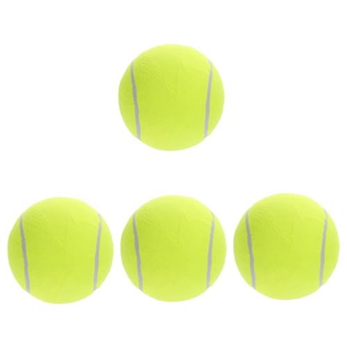 Sosoport 4 Stück Großer Signierter Tennisball Kinderspielzeug Spielzeuge Aufblasbare Bälle Für Jugendliche Aufblasbare Sportbälle Ball Zum Spielen Aufblasbarer Tennisball Für Zu Hause Gummi von Sosoport