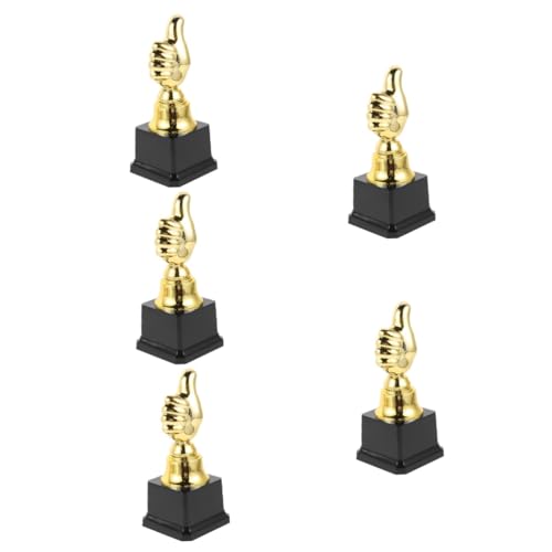 Sosoport 5St Kindertrophäe kunststoff Auszeichnung Daumen Trophäe Mini vergibt Trophäen Daumen hoch, Trophäenstatue Mini-Trophäen für Kinder Trophäe zur Dekoration Feier-Trophäe Plastik von Sosoport