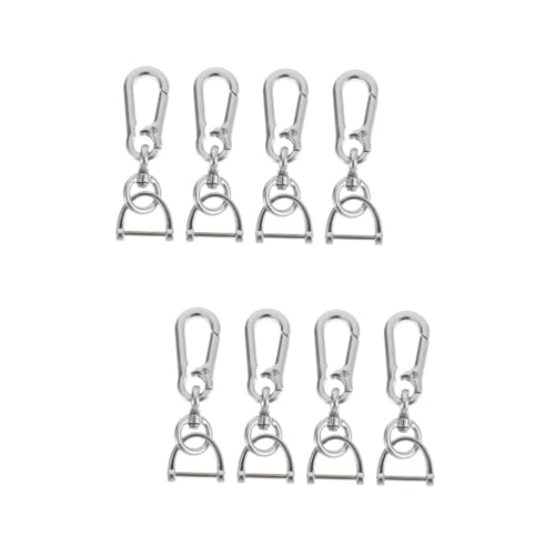 Sosoport 8 STK Schlüsselanhänger car Keychain car Key Chain Key Holder schlüssel anhänger Ideas Schlüsselhalter fürs Auto Mann Schlüsselhalter Schlüsselringhalter Zinklegierung Silver von Sosoport