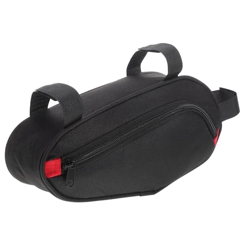 Sosoport Fahrrad Dreieck Tasche Fahrraddreieck Rahmentasche Fahrrad Frontrahmentasche Fahrradtasche Fahrrad Flaschenhalter Rennrad Rahmentasche Dreieckige Rahmentasche Polyester Black von Sosoport