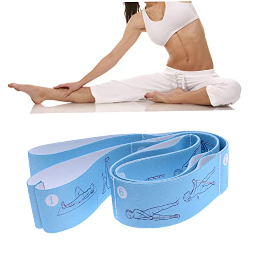 Sosoport Gurt verlängern fitnessband fitnessbänder Fitness-Straps Yoga Band Fitness Bands resistence-Band Body Shaping Band Yoga bänder Yoga Gurt Yoga-Gurt Spannband Yoga-Stretchgürtel Blue von Sosoport