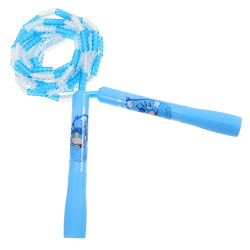 Sosoport Springseilperlen sportgeräte für springseil für Springseil für Prüfungen Beads für Springseil Trick Springseil Sport-Springseil Perlenspringseil für Damen PVC Blue von Sosoport