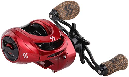 Sougayilang Baitcasting Angelrolle, 8: 1 Übersetzungsverhältnis mit magnetischem Bremssystem, 9 + 1 Kugellager Korrosionsschutz Baitcaster Rolle-Links Sougayilang Baitcasting Angelrolle, 8: 1 Übersetzungsverhältnis mit magnetischem Bremssystem, 9 + 1 Kugellager Korrosionsschutz Baitcaster Rolle-Links von Sougayilang