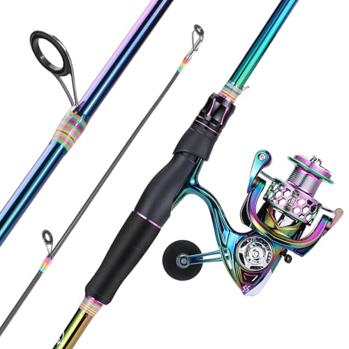 Sougayilang Spinning Angel Combo, 2-teilige Bunte tragbare leichte Angelrute mit super glatter Angelrolle für Süßwasser und Salzwasser-1.8 Sougayilang Spinning Angel Combo, 2-teilige Bunte tragbare leichte Angelrute mit super glatter Angelrolle für Süßwasser und Salzwasser-1.8 von Sougayilang