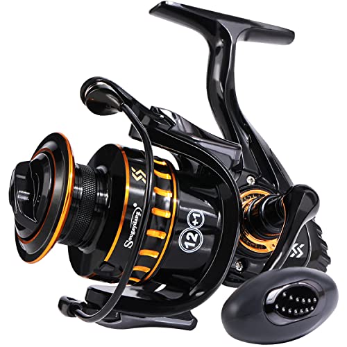 Sougayilang Spinnrolle, leichte Spulen 12+1 Edelstahl BB Ultra Smooth Angelrolle für Süßwasser 2000 Sougayilang Spinnrolle, leichte Spulen 12+1 Edelstahl BB Ultra Smooth Angelrolle für Süßwasser 2000 von Sougayilang