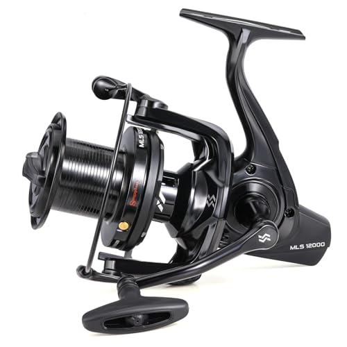 Sougayilang Surf Angeln Rolle, 13+1BB Edelstahl Surf Spinnrolle, 11000/12000 Serie mit super starkem Drag, übergroße Schnurkapazitätsspule für Salzwasser/Süßwasser Wels Karpfen Angelrollen-12000 Sougayilang Surf Angeln Rolle, 13+1BB Edelstahl Surf Spinnrolle, 11000/12000 Serie mit super starkem Drag, übergroße Schnurkapazitätsspule für Salzwasser/Süßwasser Wels Karpfen Angelrollen-12000 von Sougayilang