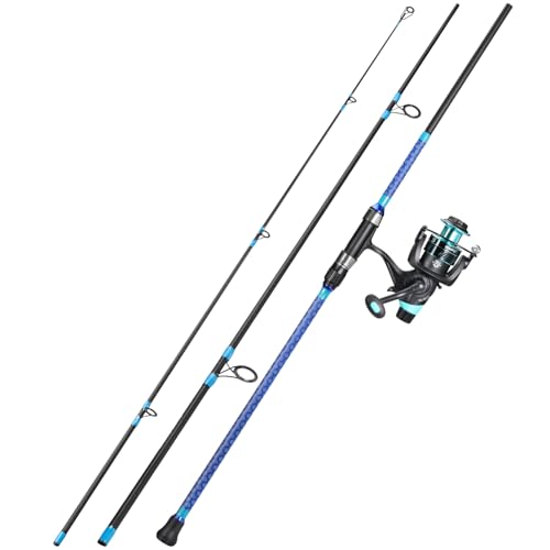 Sougayilang Surf Fishing Combo,Surf/Carp Rod with 4000 Carp Reel Set,3-Section Travel Fishing Tackle Combo,for Sea/Beach Fishing-LL27 Sougayilang Surf Fishing Combo,Surf/Carp Rod with 4000 Carp Reel Set,3-Section Travel Fishing Tackle Combo,for Sea/Beach Fishing-LL27 von Sougayilang